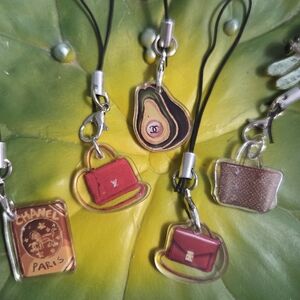 (5)Cell Phone Charm Strap Keychain Accessory - HandMade, NEW